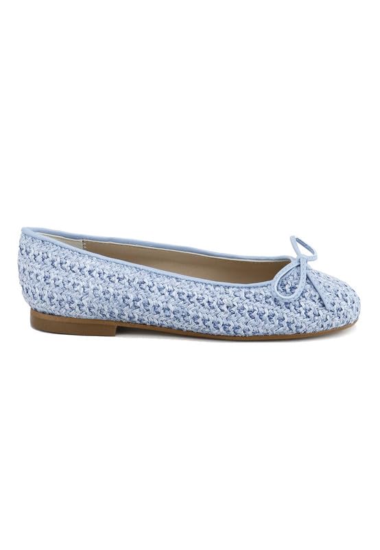 Eli1957 Bailarinas Lazo Piel Roche Azul Papanatas