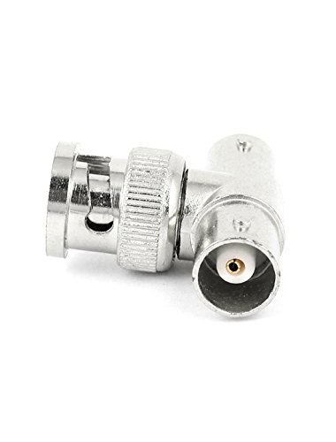 uxcell 5Pcs BNC Macho a Doble BNC Hembra Divisor conector miniatura 3