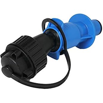 h nersdorff Filling Aid for Canister with DIN 40 Fittings HD-PE with Union Nut and Adapter on Closure Black/Light Blue