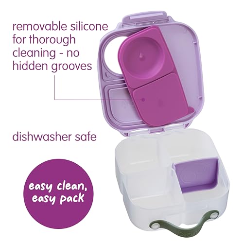 Image of b.box Mini Lunch Box, Snack Containers for Kids, Lunch Box Kids, 4.25 Cup (Sugar Plum, 1-pack)
