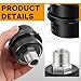 Threlaco 4 Pack Air Compressor Silencer, 1/2'' Air Compressor Intake Filter Silencer and 20mm Filter Noise Muffler Replacement Parts