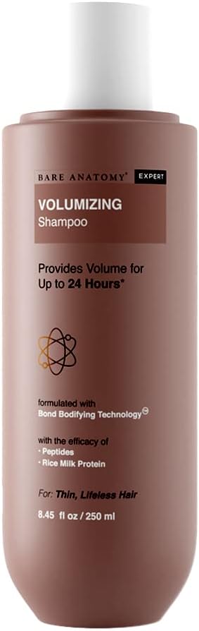 Volumizing Shampoo, Voluminous Hair Upto 24 Hours, Powered By Peptides & Rich Milk Protein, Strong & Bouncy Hair, Volume Shampoo For Thin & Flat Hair For Unisex, 250ml