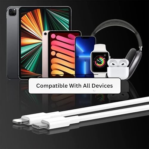 Image of AINE CarPlay USB-A to PD 3.0 Charging Cable compatible with iPhone 14 13 12 11 Pro Max XR XS X SE 8 7 6, Car Charger Compatible | Original Charging Speed