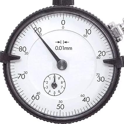 0.01mm X 10mm Dial Indicator, 0-100, Lug Back, Series 2, 8mm Stem