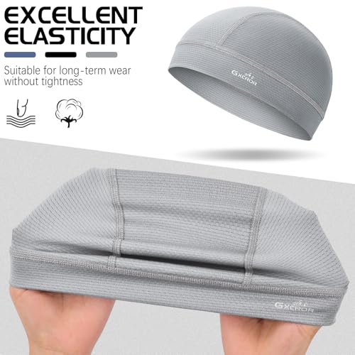 Image of GXCROR 3 Pack Cooling Skull Cap with Sweat-Wicking & Anti-Odor Technology Quick-Dry Helmet Liner for Cycling Motorcycle