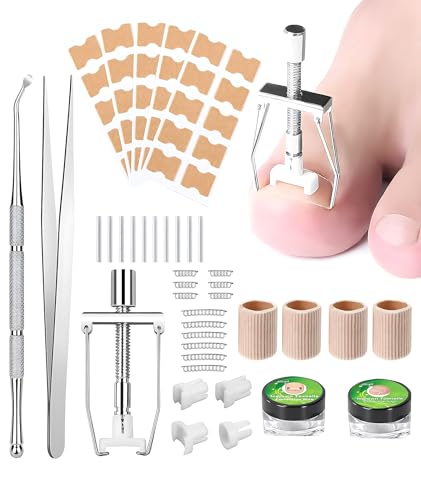 Ingrown Toe Nail Remover, Professional Toe Nail Corrector and Pedicure Kit, Nail Clipper and Cutter for Men and Seniors, Ingrown Toenail Correction Tool for Home Foot Care