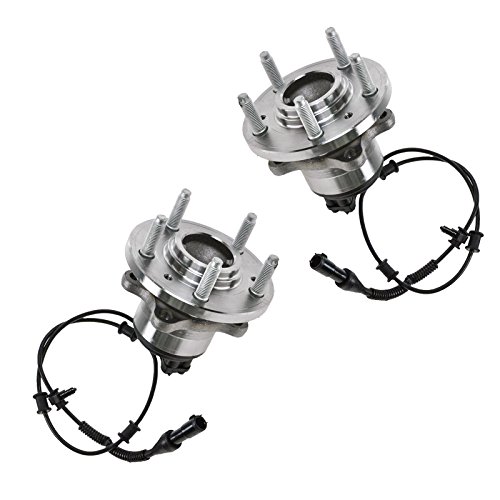 Image of TRQ Front Left and Right Wheel Bearing and Hub Assembly Set 2 Piece Compatible with 2002-2005 Ford Thunderbird 2000-2006 Lincoln LS