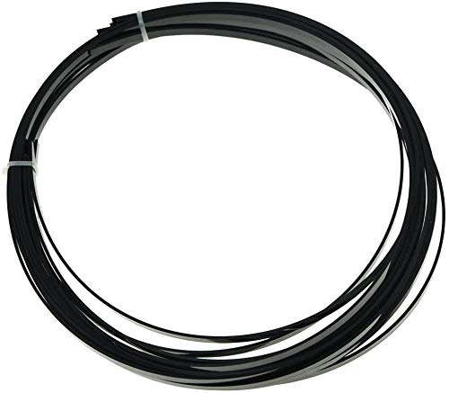 Dopro 5pcs Acoustic Classical Guitar Binding Purfling Strips ABS Binding Strip 1650x5x1.5mm Black