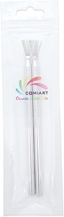 COMIART 2pcs Feather Wire Texture Tool for Clay Sculpting Texturing Modeling Tools
