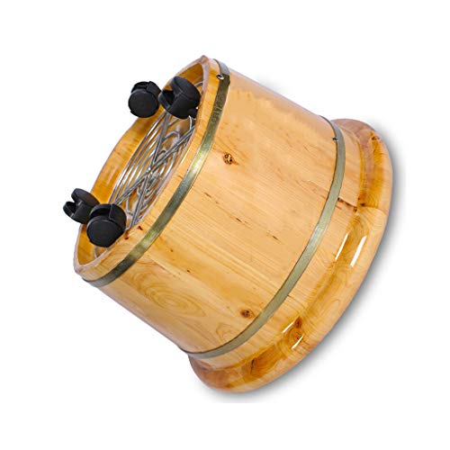 Pecera de pies de madera de cedro para spa y masaje miniatura 3