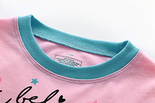 Image of Koian Little Girls' Short Pajamas Sets Toddler PJS Cotton Kids Sleepwears