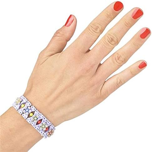Rhode Island Novelty Beaded Stretch Flower Bracelet