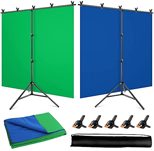 See full amazon price history chart for SHOPEE Blue-Green Screen Backdrop Stand Kit with 8x10.5ft 2-in-1 Reversible Chromakey Green Screen Blue Backdrop and Portable T-Shaped Background Support Stand, for Live Streaming Portrait Shooting SHOPEE Blue-Green Screen Backdrop Stand Kit with 8x10.5ft 2-in-1 Reversible Chromakey Green Screen Blue Backdrop and Portable T-Shaped Background Support Stand, for Live Streaming Portrait Shooting (B09YS4YJG1) Amazon Price History, Amazon Price Tracker