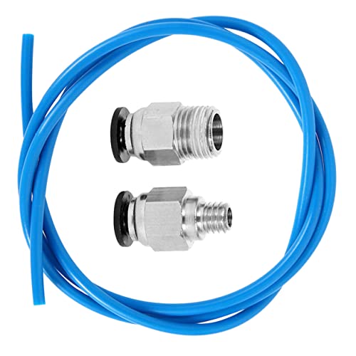 Gatuida Ptfe Bowden Tube Extruder 1m Oil-free Lubricating Material with Pc4-m6 and Pc4-m10 Pneumatic Connectors and Impr