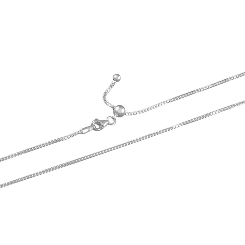 See full amazon price history chart for Fourseven® Unisex Sterling Silver Adjustable Venetian Slider Chain MEDIUM (Silver, Size 18-22) Fourseven® Unisex Sterling Silver Adjustable Venetian Slider Chain MEDIUM (Silver, Size 18-22) (B07TVPQ48F) Amazon Price History, Amazon Price Tracker
