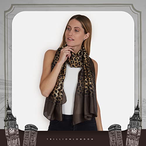 Trillion London® Spring Collection | Designer Silk Scarf For Women | Lightweight Animal Printed Neck Scarves2