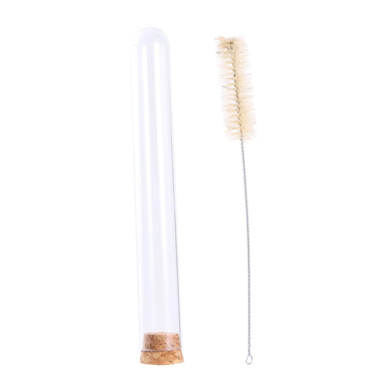 CIYODO 12 Pcs 20 Test Tubes with Caps Test Tube with Stopper Container with Lid Containers with Lids Plant Propagation Tubes Scientific Lab Tubes Laboratory Tube Case Wooden