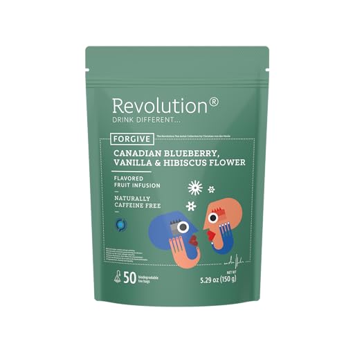 REVOLUTION TEA® Canadian Blueberry, Vanilla & Hibiscus Flower Fruit Tea