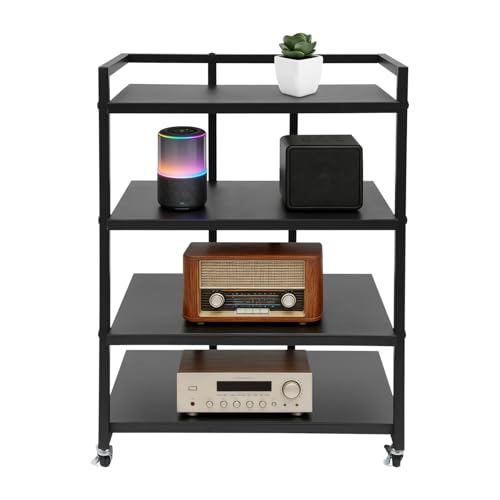 Rack con ruedas de 4 niveles con alta capacidad de carga para estudios 2