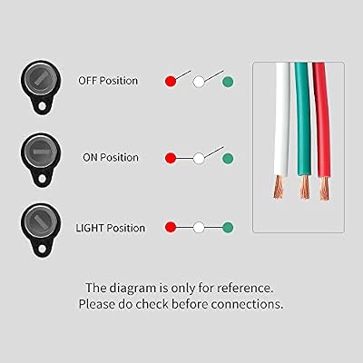3 Wire Ignition Switch Key Replacement for 50cc 70cc 90cc 110cc 150cc 200cc 250cc ATV & Dirt Bike Electrical Scooters DIY