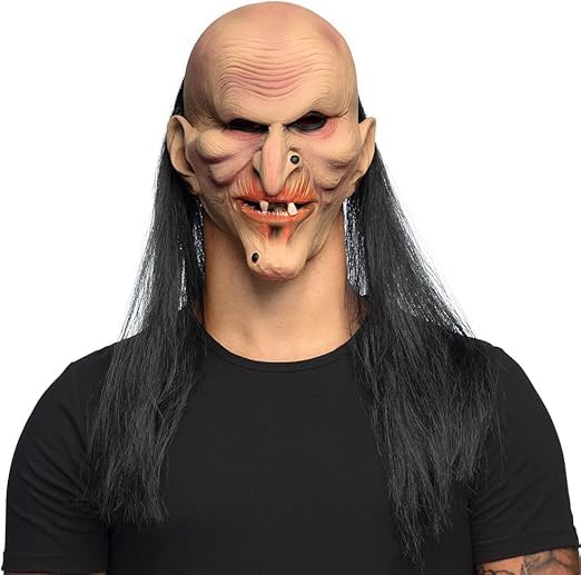 Horror Mask for Adults Made of Latex, Mask for Halloween and Carnival, Accessory for Costumes for Theme Party (Scary Butler)
