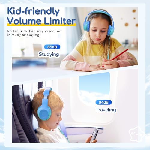 Image of EarFun K1 Kids Headphones Wired with Mic, USB Type C Headphones for Kids