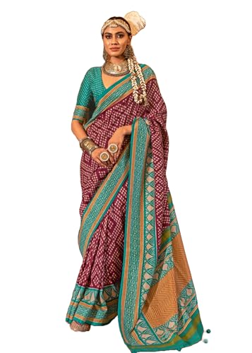 Sari traditionnel en soie Patola et broderies Zari pour un look élégant Réf 13003