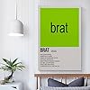 WYYRAB Brat Charli XCXWall Decoration Waterproof Canvas Poster High-definition Printing Suitable for Bedroom Living Room Coffee Shop DecorationUnframe-style16x24inch(40x60cm) #4