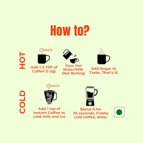 Image of Kents Coffee Instant Filter Coffee | 70-30 Authentic Blend (70% Coffee, 30% Chicory) | Medium Roast Bold Taste | No Added Sugar | No Flavouring| Makes Strong Hot Filter Coffee (100g)