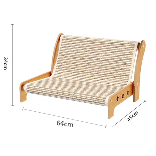 Canapé pour chat lounge fauteuil griffoir sisal bois L