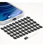 PortPlugs Dust Plugs (50-Pack) Easy-Grip Tab, Compatible w/iPhone, iPad, Air Pods Lightning Charg...