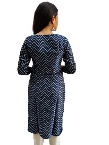 Image of Prijam Traditional Straight Long Kurti Mashru Leriya