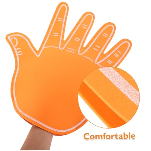 Milisten Giant Foam Cheerleading Hand Gloves for Sports Events EVA Five-Fingered Noisemakers for Parties Festivals and Celebrations3