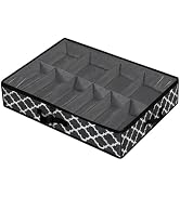 RYGHEWE Shoe Box Storage Containers Organizer for Closet Bedroom Underbed Clear Foldable Lid Visi...