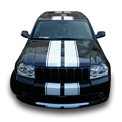 Decal Graphic Sticker Stripe Body Kit Compatible with Jeep Grand Cherokee WK 2005-2010
