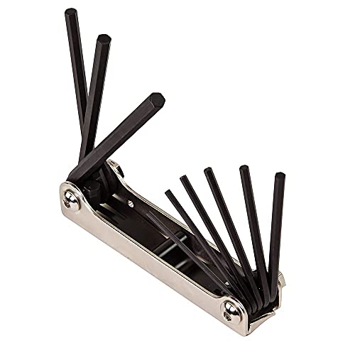 Klein Tools 70591 Folding Hex Key Set, 9-Key, Sae Sizes #TOP2
