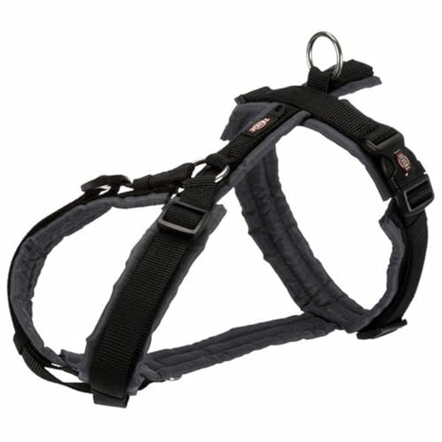 Trixie Trekkinggeschirr Premium S-M 44-53 cm/20 mm schwarz/Graphit