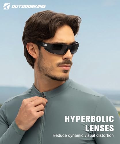 Image of Polarized Sport Sunglasses-for-Men Sun-Glasses: Mens Wrap Sunglasses for Fishing Cycling Running UV400 Protection
