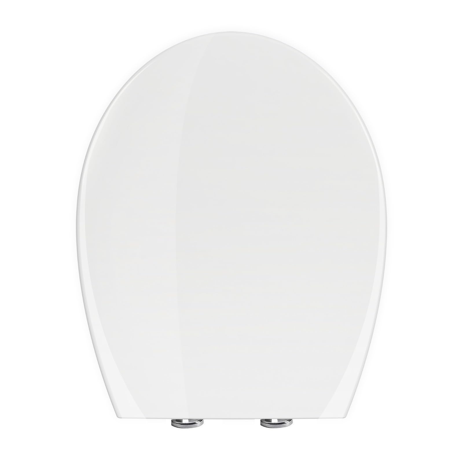 Aan By Scott White Soft Close Toilet Seat, Oval Standard Size Toilet Seat, Quick-Release For Easy Cleaning, Easy Installation Durable Loo Seat, Top And Bottom Fixing