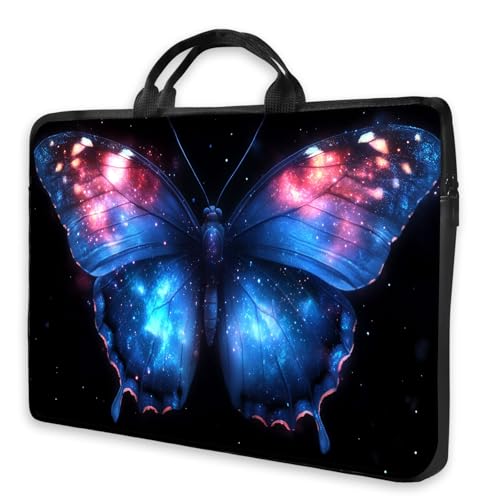 HSDEXWRI Laptop Sleeve Laptop Bag Satisfaction Guarantee&Premium Quality Materials, Superior Zipper Design, Minimalist Design for Women&Men Galaxy Butterfly Space Art