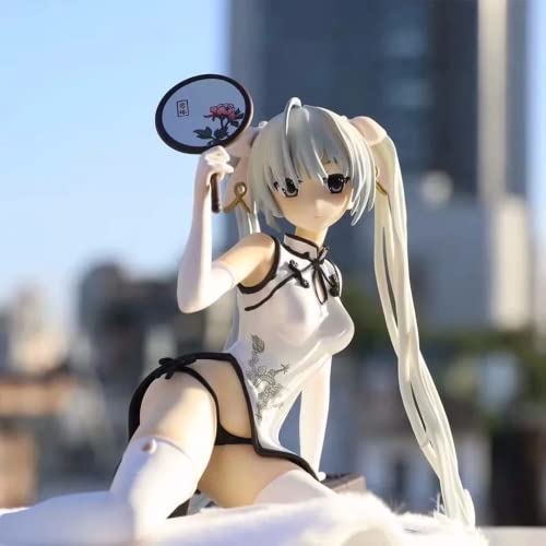 WAVECO Muñeca de vinilo de anime decoración de escritorio modelo de PVC cúpula chica Cheongsam juguete estatua tamaño alrededor de 12 cm Cover