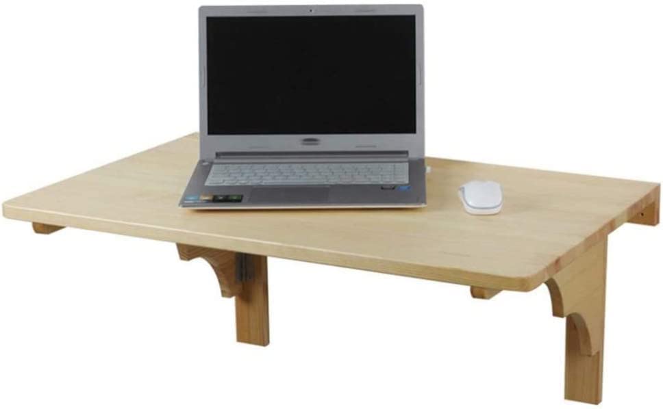 Table murale pliante compacte et petit bureau en bois rabattable 100cm