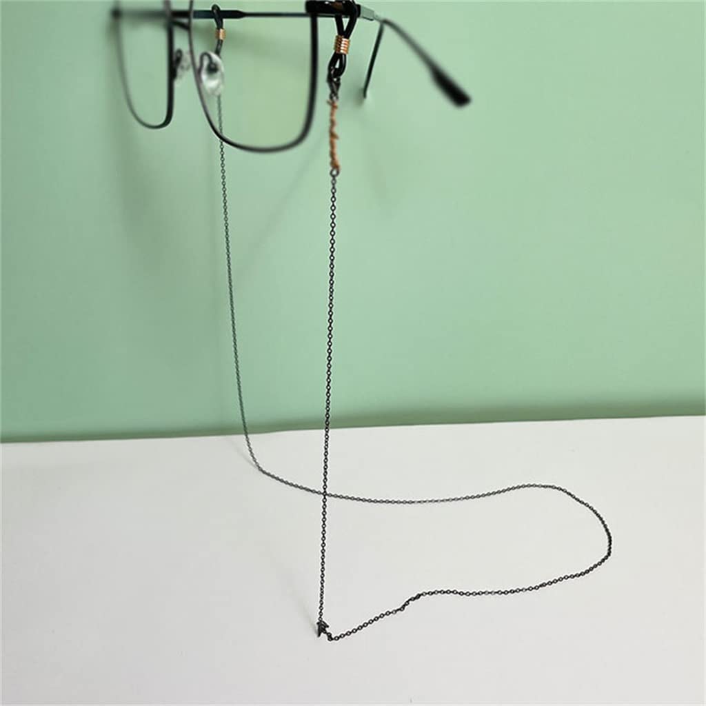 Cordon de lunettes noir femmes lanière antidérapante attache universelle