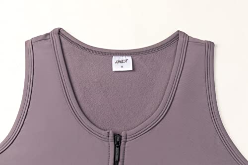 Binder FTM zippé doublé polaire pour aplatir la poitrine sans douleur