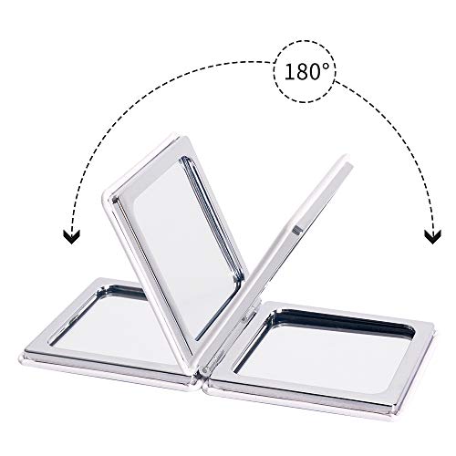 最安値 Joyland コンパクトミラー 2倍拡大鏡 手鏡 両面 ハンドミラー 折りたたみ かわいい象の価格比較