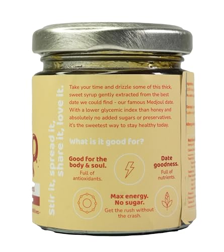 Image of Flyberry Gourmet Medjoul Date Syrup | Low GI | Sugarfree | 100% Natural | Alternative to Sugar, Honey, Jaggery | 100 g