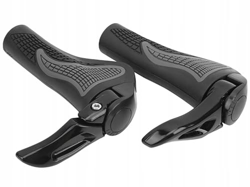 Puños de Bicicleta con Cuernos Ajustables - Juego de 2 Piezas | Goma Antideslizante, Duradera y Resistente - Diseño Ergonómico y Confortable | Asas para Bicicletas, MTB, BMX - Universal