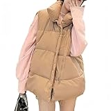 ダウンベスト レディース ノースリーブ 中綿ベスト 立ち襟 インナーダウンベスト ショート丈