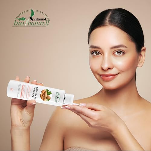 Vitamol Gentle Milk Sanfte Gesichtsreinigungsmilch – natürliche Formel mit Mandelöl – für empfindliche Haut – 200 ml