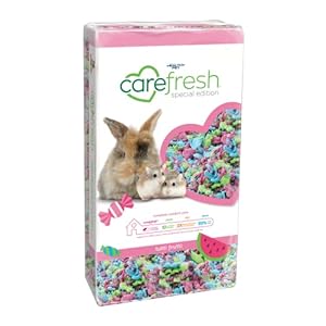 Carefresh 99% Dust-Free Tutti Frutti Natural Paper Small Pet Bedding with Odor Control, 10 L